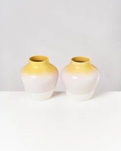 Motel a Miio Mittlere Vasen^Madalin Vase - Yellow Rose Speckled