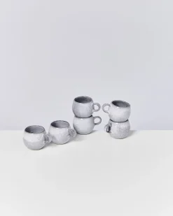 Motel a Miio Tassen-Sets^Mae - Set Of 6 Espressomugs Grey