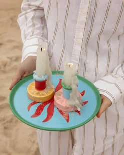 Motel a Miio Kerzen Und Kerzenständer^ X Isis-Maria Brisa Candleholder Pink Blue