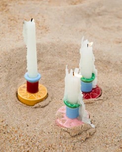 Motel a Miio Kerzen Und Kerzenständer^ X Isis-Maria Brisa Candleholder Pink Blue