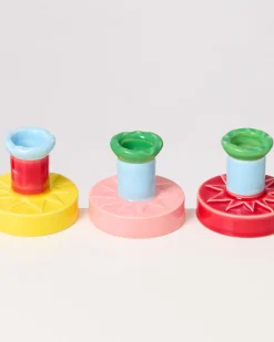 Motel a Miio Kerzen Und Kerzenständer^ X Isis-Maria Brisa Candleholder Pink Blue