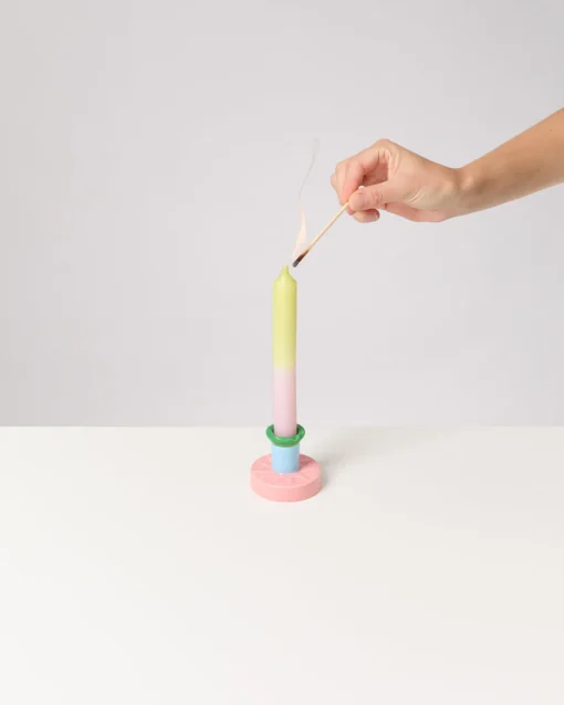 Motel a Miio Kerzen Und Kerzenständer^ X Isis-Maria Brisa Candleholder Pink Blue