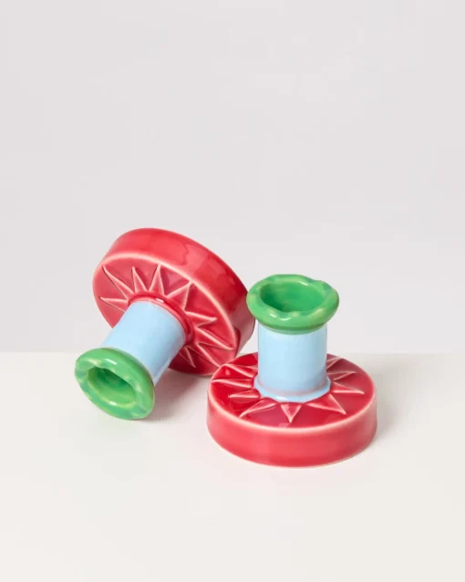 Motel a Miio Kerzen Und Kerzenständer^ X Isis-Maria Brisa Candleholder Red Blue