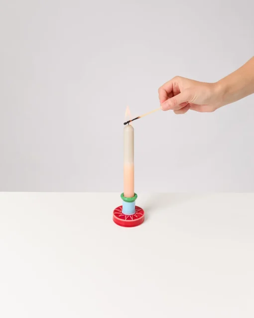 Motel a Miio Kerzen Und Kerzenständer^ X Isis-Maria Brisa Candleholder Red Blue