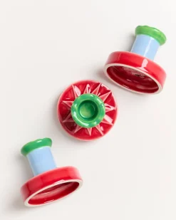 Motel a Miio Kerzen Und Kerzenständer^ X Isis-Maria Brisa Candleholder Red Blue