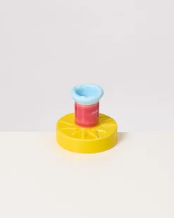 Motel a Miio Kerzen Und Kerzenständer^ X Isis-Maria Brisa Candleholder Yellow Red