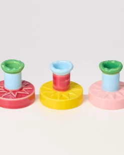 Motel a Miio Kerzen Und Kerzenständer^ X Isis-Maria Brisa Candleholder Yellow Red