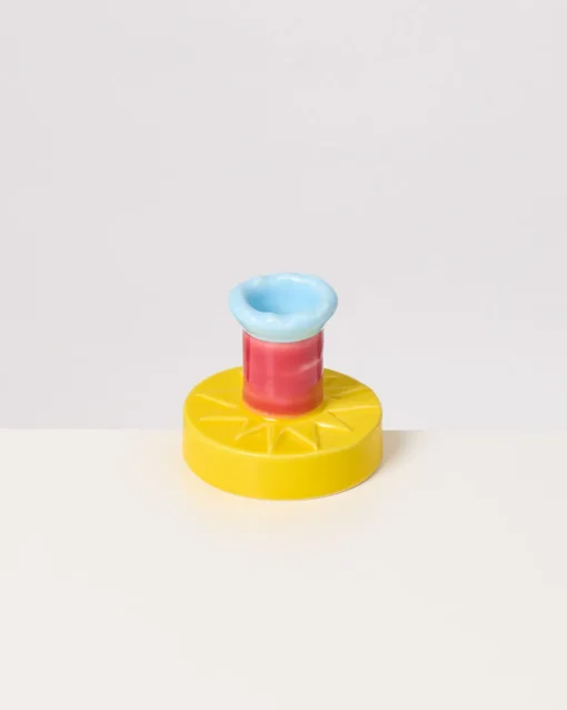 Motel a Miio Kerzen Und Kerzenständer^ X Isis-Maria Brisa Candleholder Yellow Red