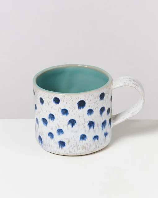Motel a Miio Tassen-Sets^Nódoa - Set Of 4 Mugs Mint With Dots