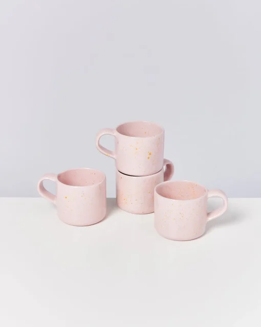 Motel a Miio Tassen-Sets^Nódoa - Set Of 4 Mugs Pink Speckles