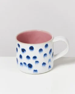 Motel a Miio Tassen-Sets^Nódoa - Set Of 6 Mugs Pink With Dots