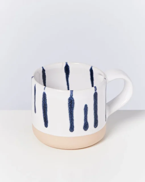 Motel a Miio Tassen-Sets^Nódoa - Set Of 6 Mugs White Blue
