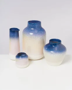 Motel a Miio Große Vasen^Nuno Vase L - Blue Rose Speckled