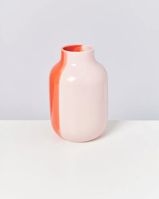 Motel a Miio Große Vasen^Nuno Vase L - Half Coral Rose