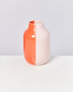 Motel a Miio Große Vasen^Nuno Vase L - Half Coral Rose