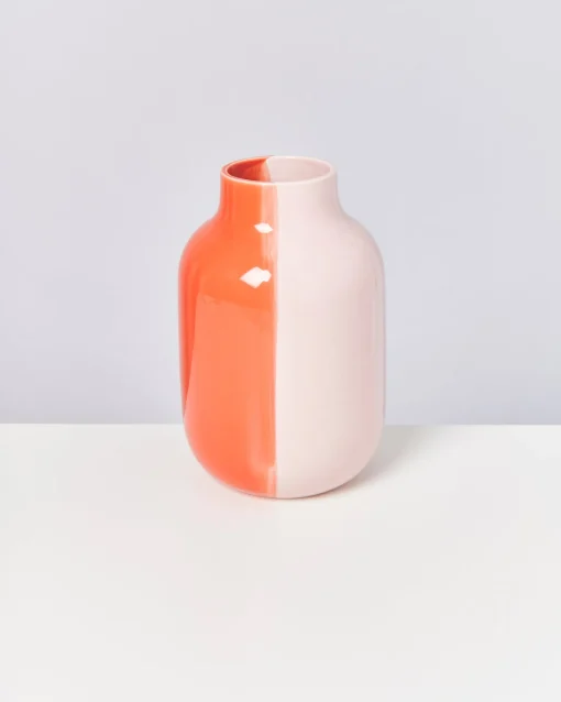 Motel a Miio Große Vasen^Nuno Vase L - Half Coral Rose