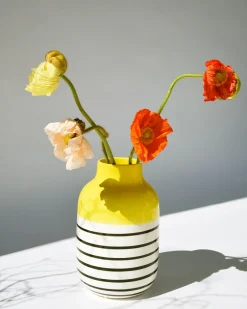 Motel a Miio Große Vasen^Nuno Vase L - Yellow