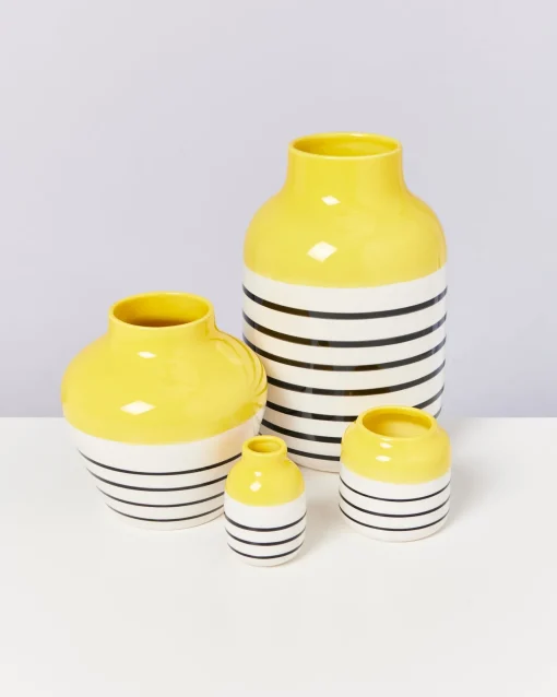 Motel a Miio Große Vasen^Nuno Vase L - Yellow
