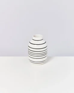Motel a Miio Mittlere Vasen^Nuno Vase M - Black & White Striped