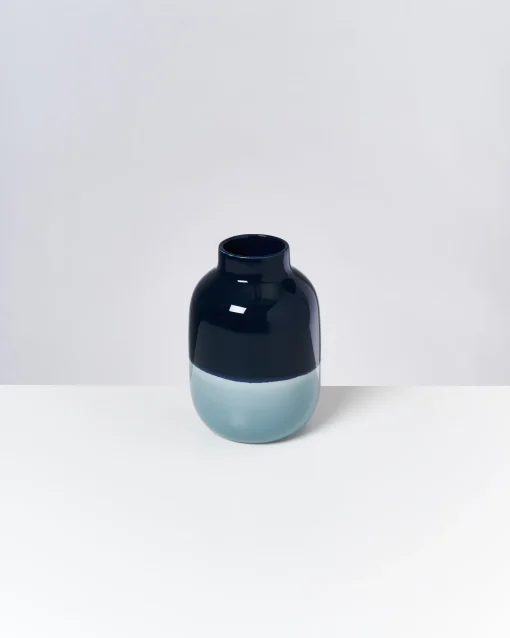 Motel a Miio Mittlere Vasen^Nuno Vase M - Navy Lightblue