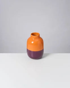 Motel a Miio Mittlere Vasen^Nuno Vase M Orange Darklilac