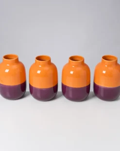 Motel a Miio Mittlere Vasen^Nuno Vase M Orange Darklilac