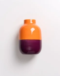 Motel a Miio Mittlere Vasen^Nuno Vase M Orange Darklilac