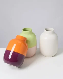 Motel a Miio Mittlere Vasen^Nuno Vase M Orange Darklilac