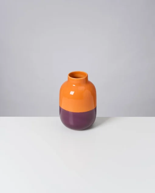 Motel a Miio Mittlere Vasen^Nuno Vase M Orange Darklilac