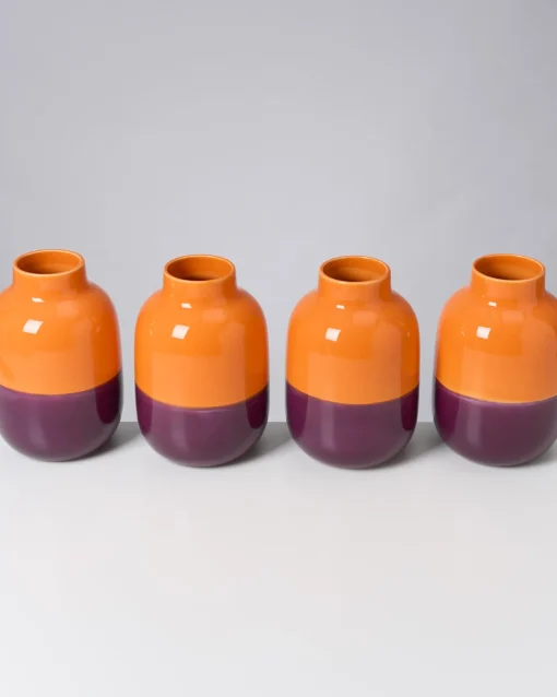 Motel a Miio Mittlere Vasen^Nuno Vase M Orange Darklilac