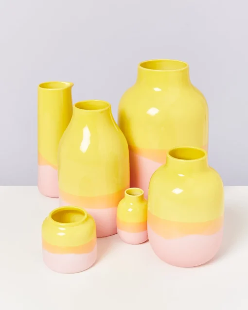 Motel a Miio Kleine Vasen^Nuno Vase S - Yellow Rose