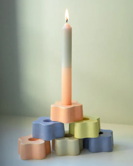Motel a Miio Kerzen Und Kerzenständer^Seia - Set Of 2 Stick Candles Dip Dye