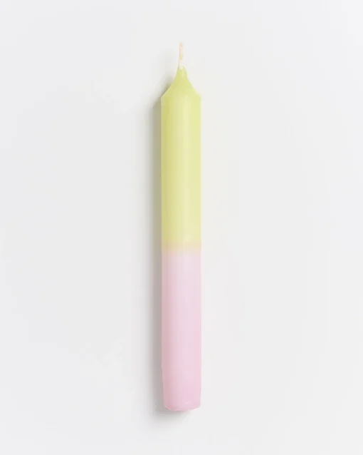 Motel a Miio Kerzen Und Kerzenständer^Seia - Set Of 2 Stick Candles Dip Dye Pink Lime