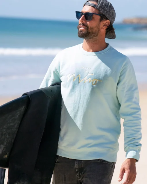 Motel a Miio Sweatshirts^Sweatshirt Men Aqua Yellow