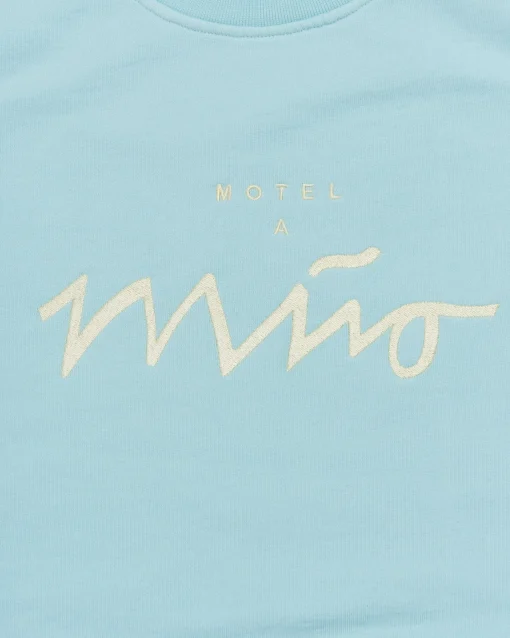 Motel a Miio Sweatshirts^Sweatshirt Men Aqua Yellow